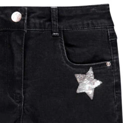 Jean Skinny à étoiles En Sequins Magiques Pour Enfant Fille -Orchestra HFIP47 NOI 4 X