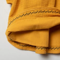 Robe Manches Longues à Broderies Et Pompons Pour Enfant Fille -Orchestra HFIP4B JAM 4 X