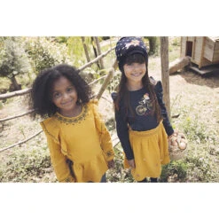 Jupe Jaune à Fleurs Pour Enfant Fille -Orchestra HFIP4D JAM 11 X