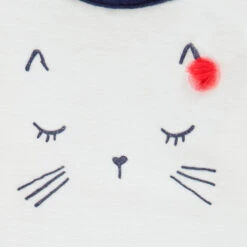 Pyjama En Velours Motif Chat Et Coeurs Pour Enfant Fille -Orchestra HFIP5J ECR 3 X