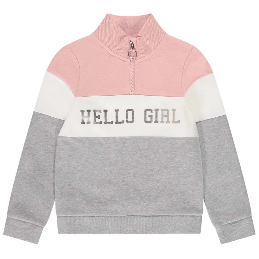 Sweat En Molleton à Col Zippé Pour Fille 1 Sweat En Molleton à Col Zippé Pour Fille