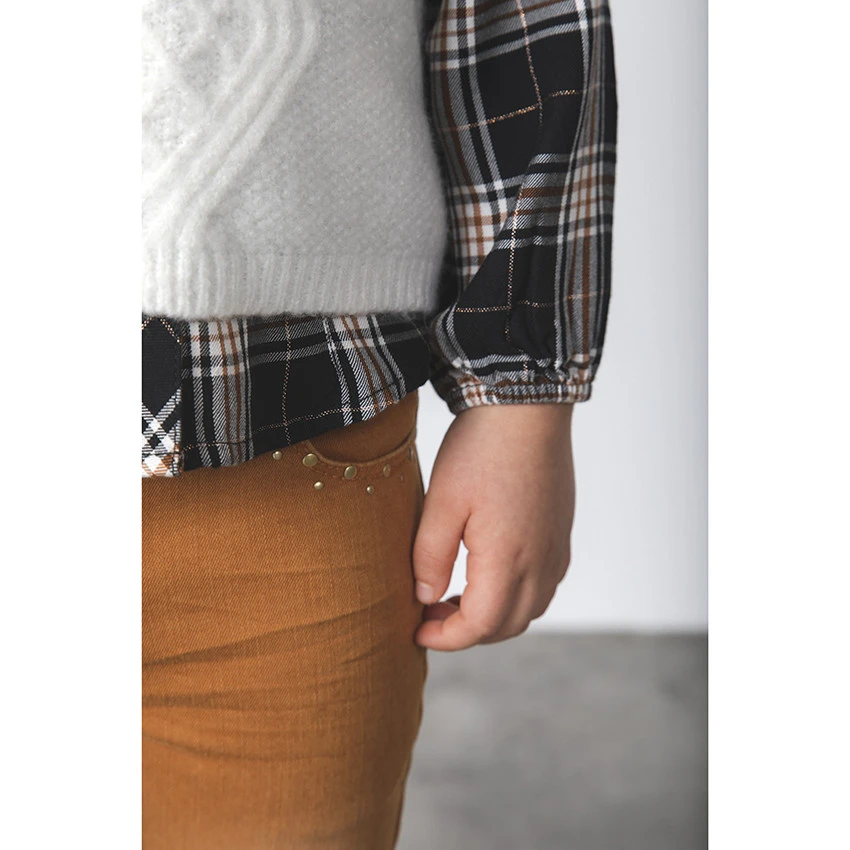 Jean Effet Délavé à Rivets Fantaisie Pour Enfant Fille 6 Jean Effet Délavé à Rivets Fantaisie Pour Enfant Fille – Image 6