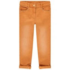 Jean Effet Délavé à Rivets Fantaisie Pour Enfant Fille