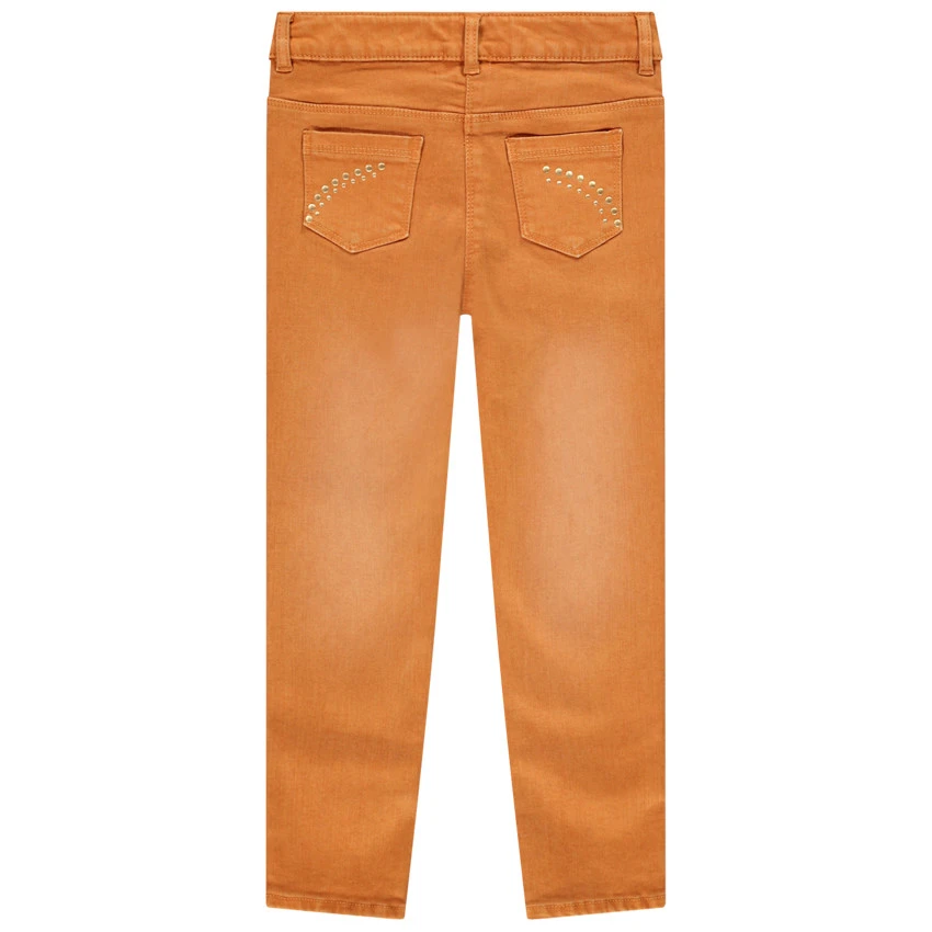 Jean Effet Délavé à Rivets Fantaisie Pour Enfant Fille 2 Jean Effet Délavé à Rivets Fantaisie Pour Enfant Fille – Image 2