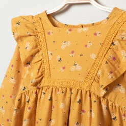 Robe Manches Longues Imprimée Et Volantée Pour Enfant Fille -Orchestra HFIP7E JAM 3 X
