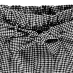 Pantalon Taille Haute Motif Pied De Poule Pour Enfant Fille -Orchestra HFIP7P NOI 3 X