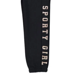 Pantalon De Jogging En Molleton à Bandes Et Texte En Foil -Orchestra HFIP81 NOI 3 X