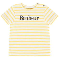 T-shirt Mixte Enfant à Manches Courtes Style Marinière
