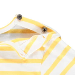 T-shirt Mixte Enfant à Manches Courtes Style Marinière -Orchestra HFIP83 BLA 3 X