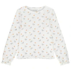 T-shirt Manches Longues Imprimé En Maille Pour Enfant Fille
