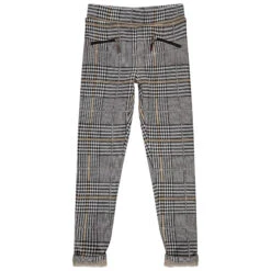 Jegging à Carreaux En Maille Pour Enfant Fille