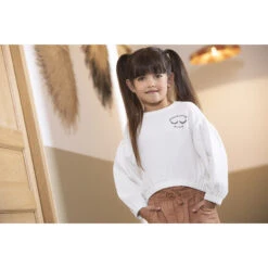 Sweat En Molleton Maille Fantaisie Pour Fille -Orchestra HFIP9N ECR 12 X