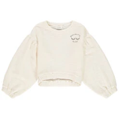 Sweat En Molleton Maille Fantaisie Pour Fille