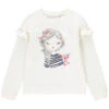 Sweat En Molleton Léger Print Personnage Pour Enfant Fille
