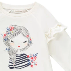 Sweat En Molleton Léger Print Personnage Pour Enfant Fille -Orchestra HFIPAJ ECR 3 X