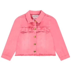 Veste En Jean à Volant Pour Enfant Fille