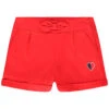Short En Toile Avec Coeur Patché Pour Fille
