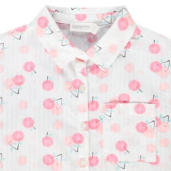 Chemise Manches Courtes Forme Boîte Imprimé Cerises Pour Fille -Orchestra HFIPBO BLA 3 X
