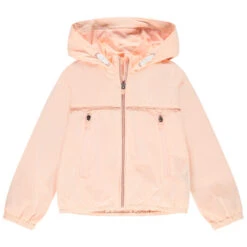 Coupe-vent à Capuche Rose Clair Pour Fille