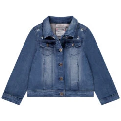 Veste En Jean à Strass Fantaisie Pour Enfant Fille