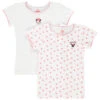 Lot De 2 Maillots De Corps Manches Courtes Minnie Disney Pour Fille