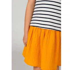 Robe En Maille Manches Courtes Effet 2-en-1 Pour Bébé Fille -Orchestra HFIPD2 ECR 5 X