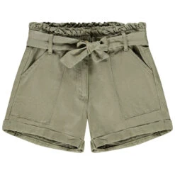 Short En Toile Avec Noeud Pour Fille