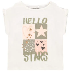 T-shirt En Coton Forme Boîte Pour Fille