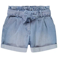 Short En Jean Taille Haute Pour Enfant Fille