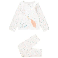 Pyjama 2 Pièces En Jersey Motif Licorne Pour Fille