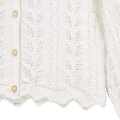 Gilet En Tricot Ajouré Avec Jeu De Mailles Torsadées Pour Fille -Orchestra HFIPF0 ECR 3 X