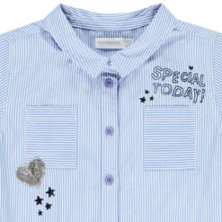 Chemise Manches Longues à Rayures Et Patches Pour Fille -Orchestra HFIPFG CCC 3 X