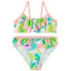Maillot De Bain 2 Pièces En Jersey Imprimé Tropical Pour Fille