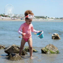 Maillot De Bain 2 Pièces Rose à Pois Pour Fille -Orchestra HFIPGH ROF 12 X