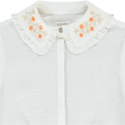 Chemise Manches Courtes Avec Col Brodé Pour Fille -Orchestra HFIPGJ BGM 3 X
