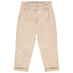 Pantalon En Toile Uni Pour Fille