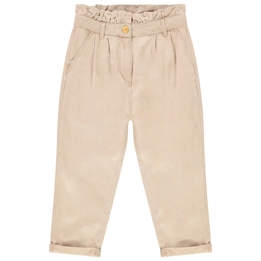 Pantalon En Toile Uni Pour Fille 1 Pantalon En Toile Uni Pour Fille