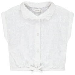 Chemise Forme Boîte Brodée Pour Fille