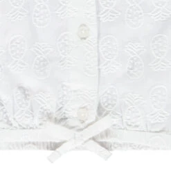 Chemise Forme Boîte Brodée Pour Fille -Orchestra HFIPH3 BLA 4 X