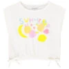 T-shirt Forme Boîte Print Fruits Pour Fille
