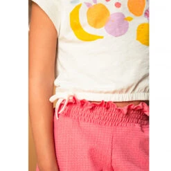 T-shirt Forme Boîte Print Fruits Pour Fille -Orchestra HFIPH7 BLA 4 X