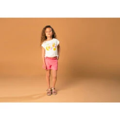 T-shirt Forme Boîte Print Fruits Pour Fille -Orchestra HFIPH7 BLA 6 X