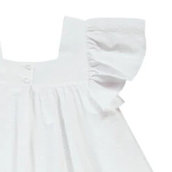 Tunique En Plumetis Manches Courtes Volantées Pour Fille -Orchestra HFIPHU BLA 4 X