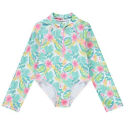 Maillot De Bain 1 Pièce Anti-UV Pour Fille