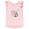 T-shirt Manches Courtes à Volants Print Arielle (Disney) Pour Fille