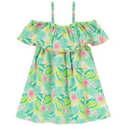 Tunique Manches Courtes En Popeline Impimé Pour Fille