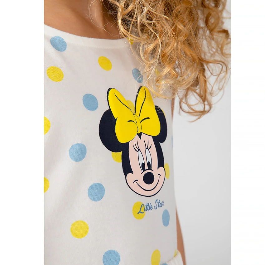Robe De Plage Minnie Disney Imprimé Pois Pour Fille 4 Robe De Plage Minnie Disney Imprimé Pois Pour Fille – Image 4