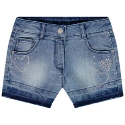 Short Denim à Strass Pour Fille
