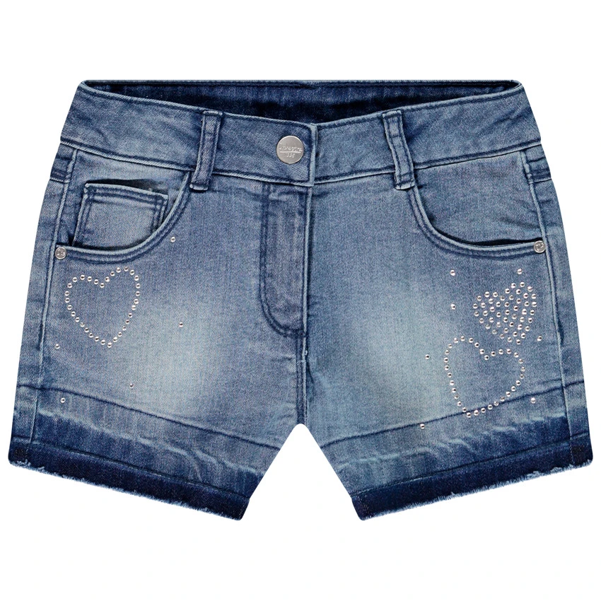 Short Denim à Strass Pour Fille 1 Short Denim à Strass Pour Fille