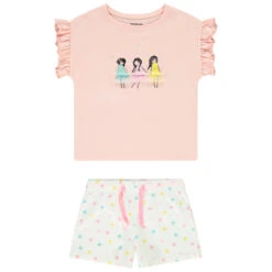 Pyjama T-shirt + Short Pour Fille